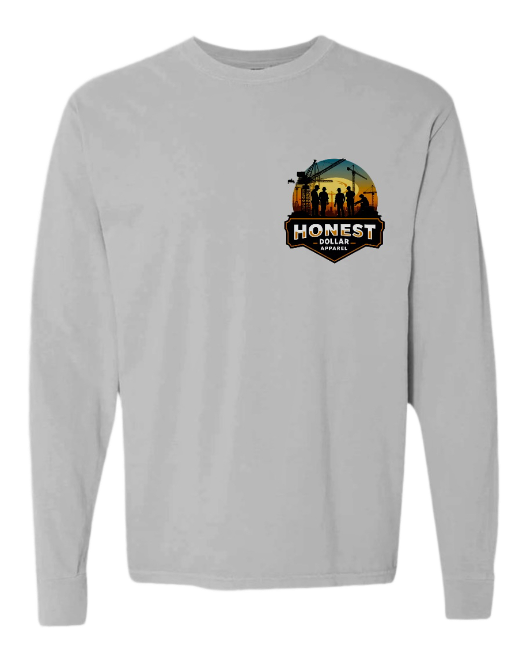 “Tower Crane Sunrise” Long Sleeve Shirt