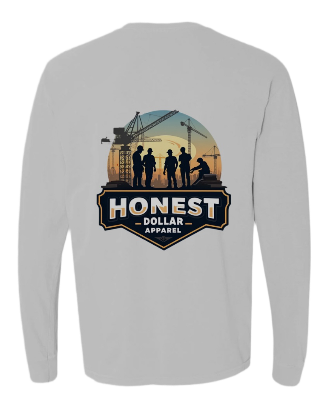 “Tower Crane Sunrise” Long Sleeve Shirt