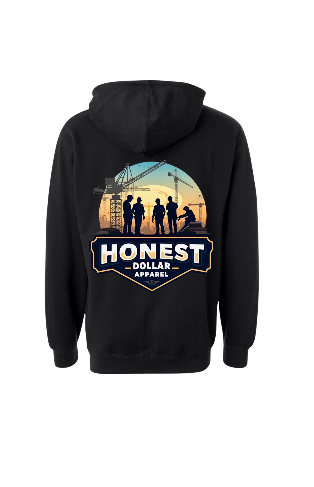 “Tower Crane Sunrise” Lightweight Hoodie
